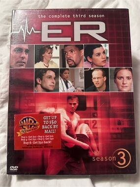 Warner Bros. ER The Complete Third Season DVD — Red Cover Art